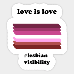 Lesbian Visibility Sticker